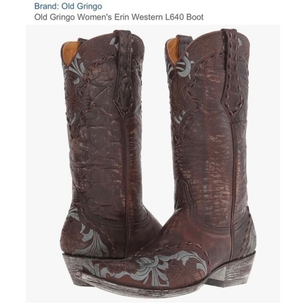 Old Gringo Erin Western Boots Brown Sz 8‎